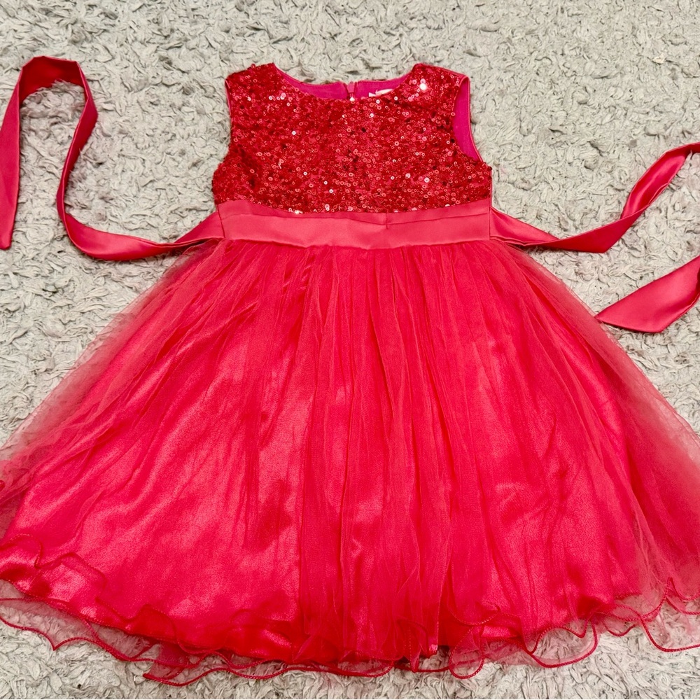 Sparkling Pink Tulle Jerris Apparel Dress size 110